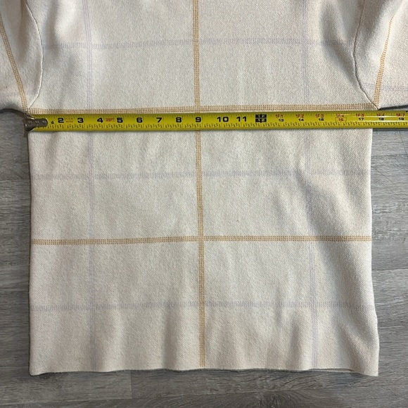 ANTHROPOLOGIE IVANNA LIZZIE MOCK NECK PLAID WINDOWPANE
SWEATER -XS - Picture 5 of 7